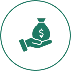 Financial support symbol